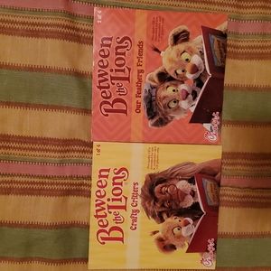 2/Audio CD's-BETWEEN THE LIONS-Chick-fil-a. Crafty Critters & Feathery Friends